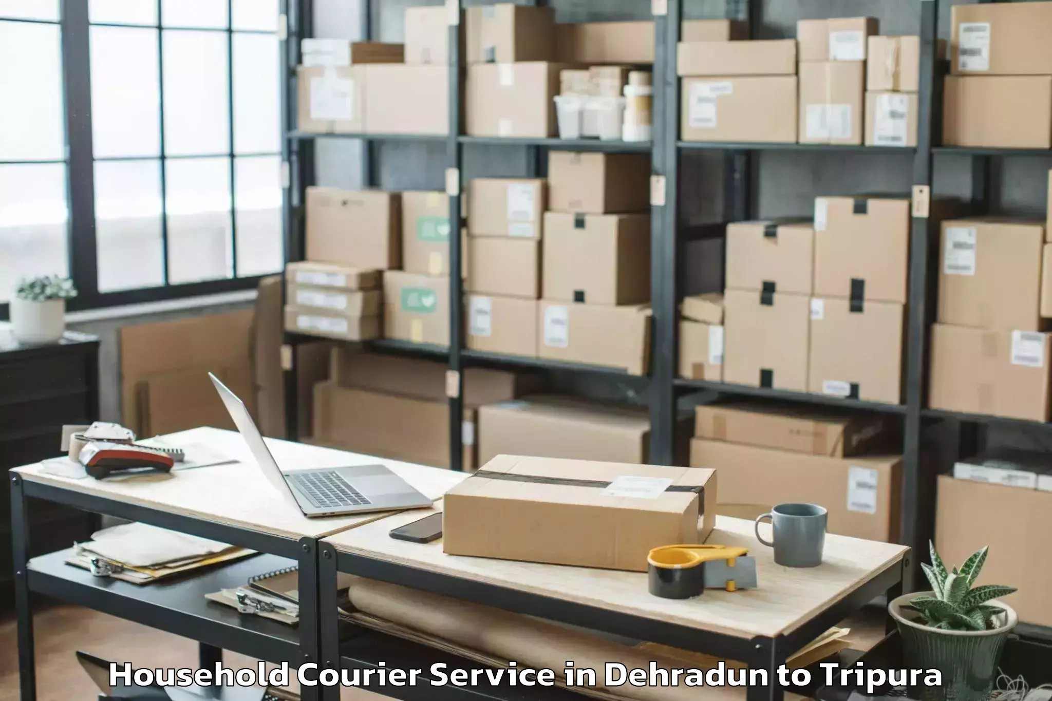 Professional Dehradun to Kathalia Household Courier